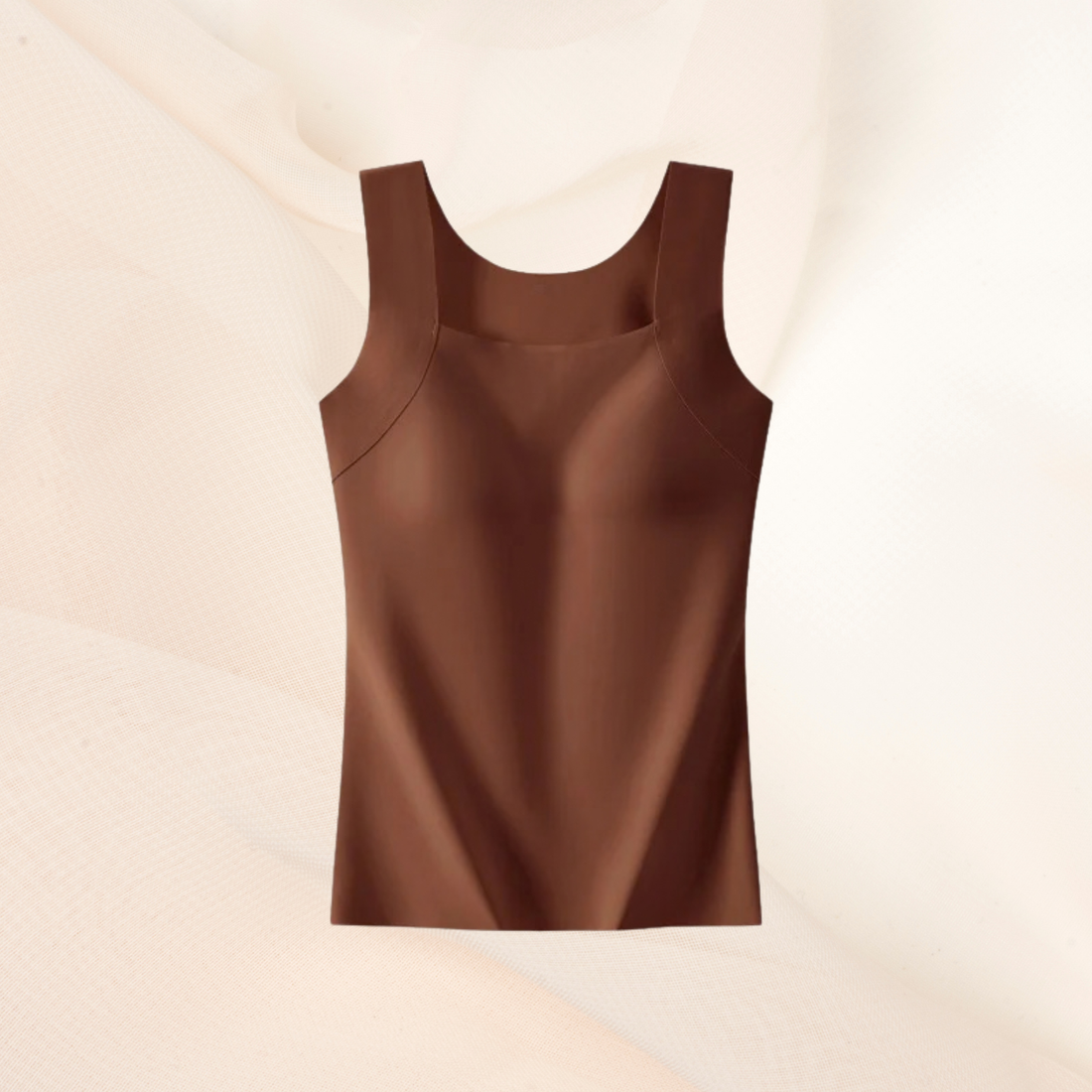 Débardeur à soutien-gorge intégré, sans armature