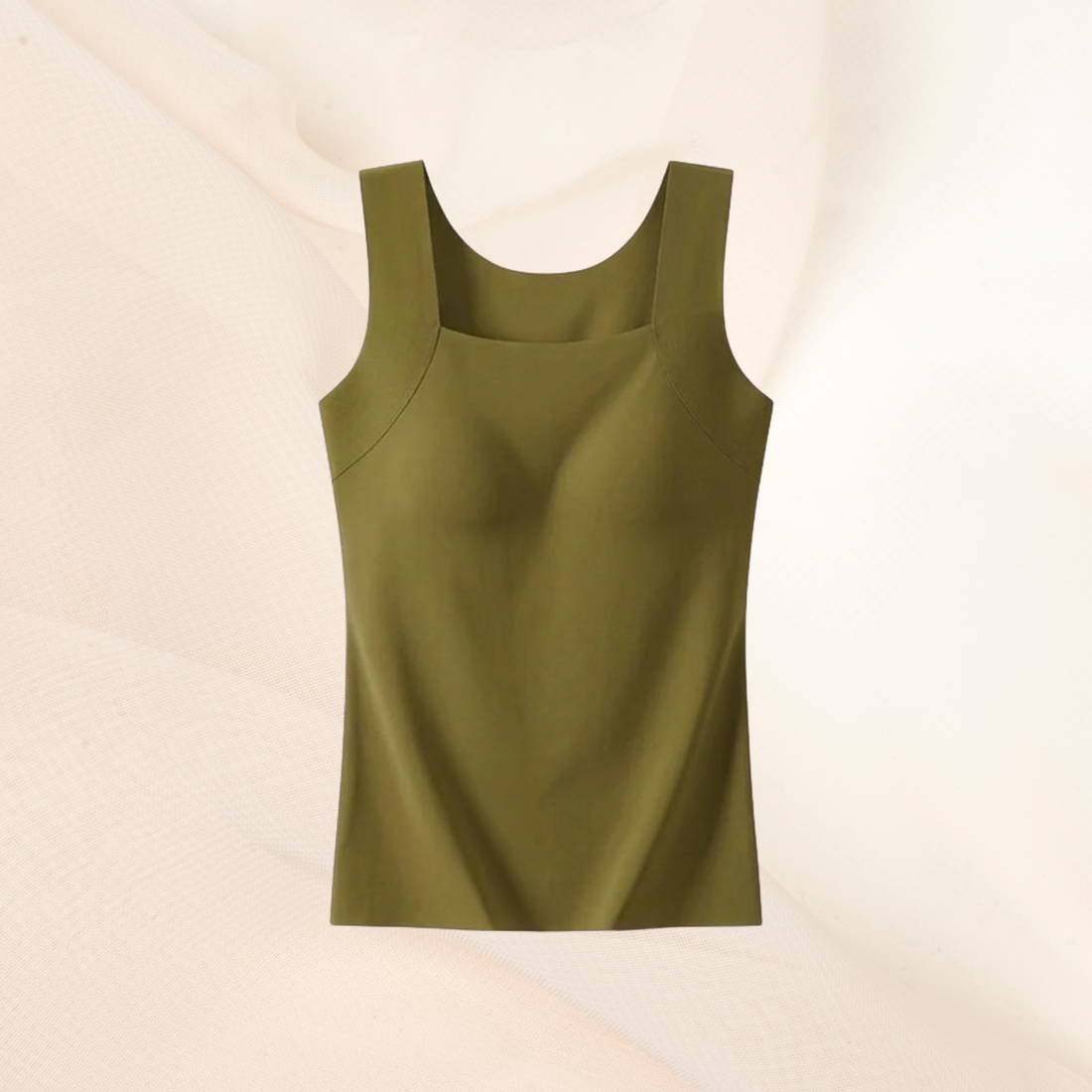 Débardeur à soutien-gorge intégré, sans armature