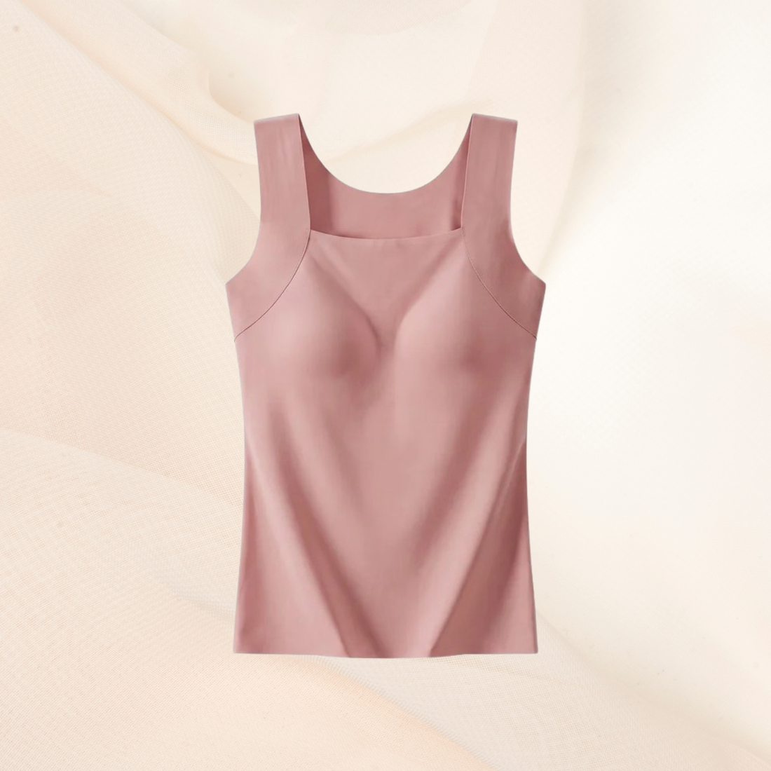 Débardeur à soutien-gorge intégré, sans armature