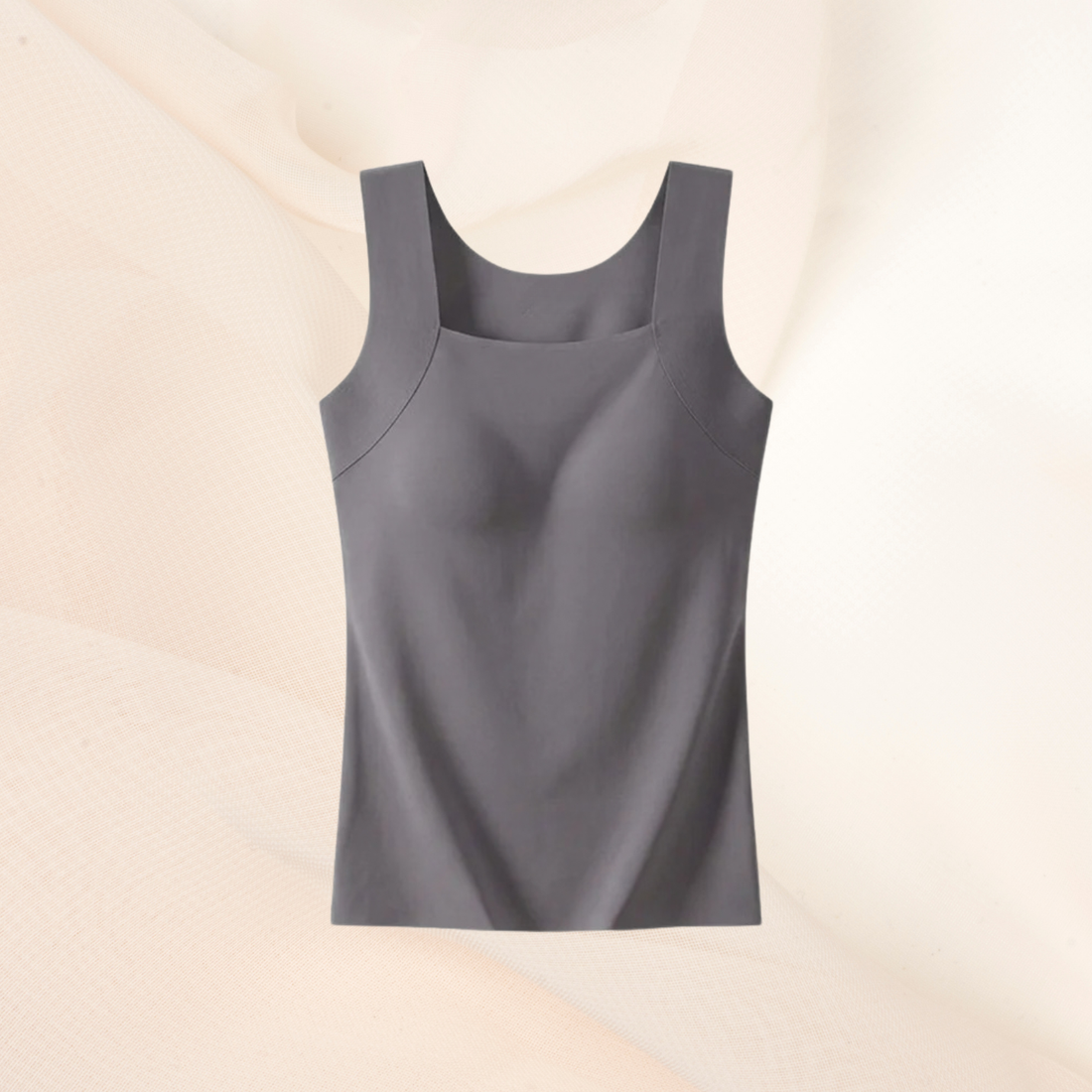 Débardeur à soutien-gorge intégré, sans armature