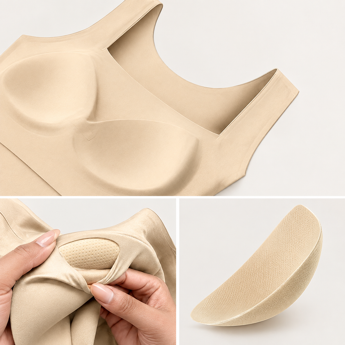 Débardeur à soutien-gorge intégré, sans armature