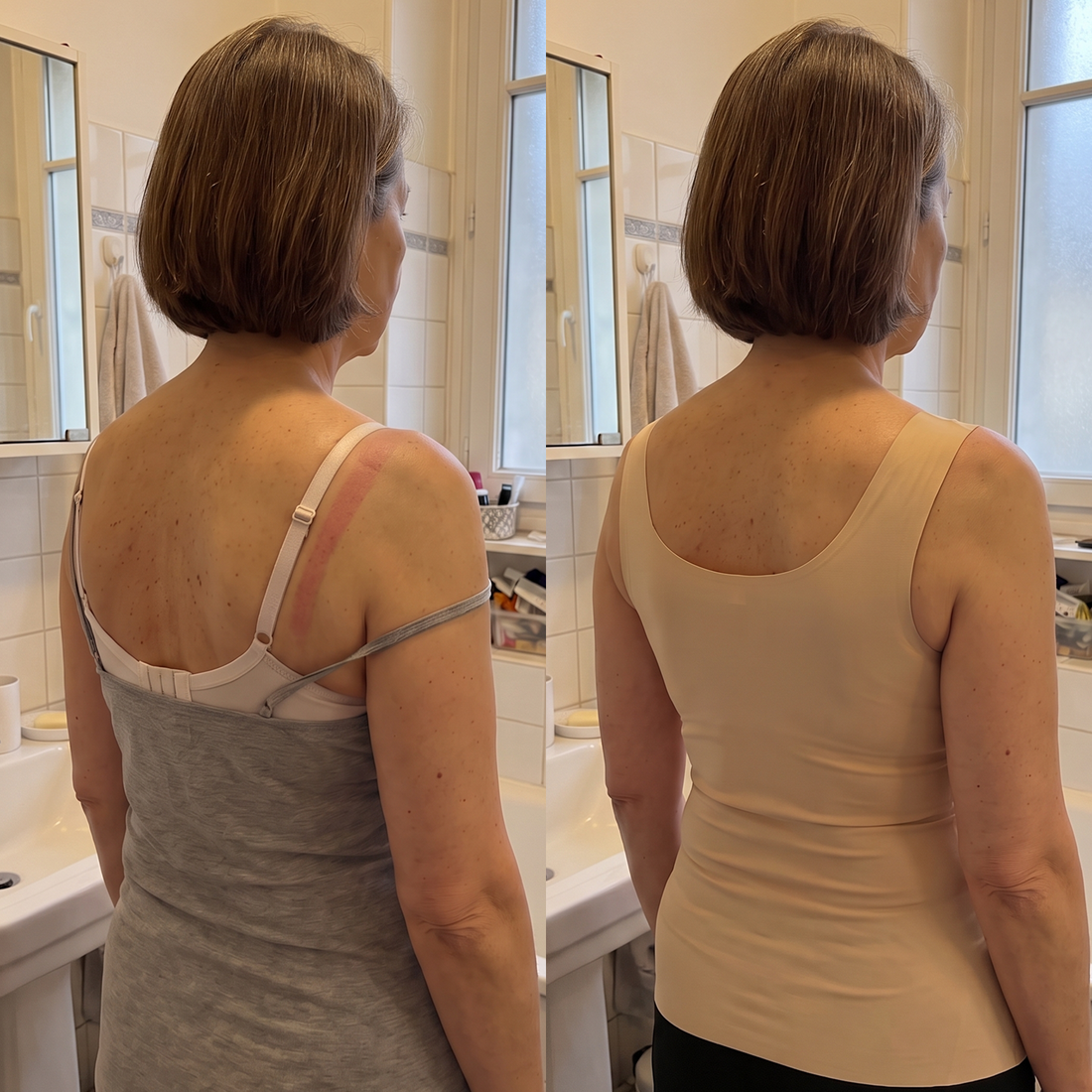 Débardeur à soutien-gorge intégré, sans armature